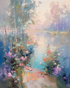 Gradina langa lac