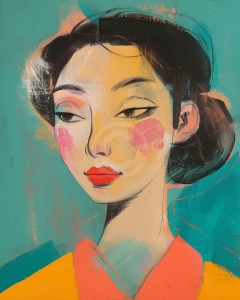 Portret stilizat oriental