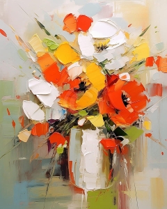 Buchet de flori colorate
