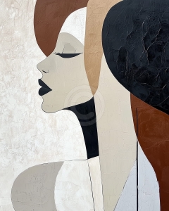 Profil feminin abstract
