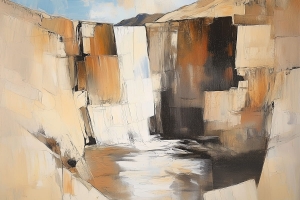 Cascada printre stanci