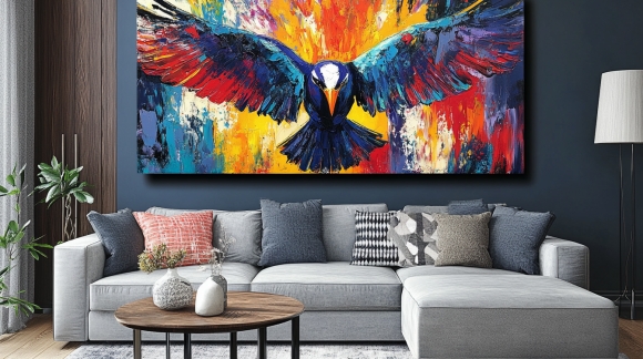 Tablouri Abstracte pentru Living: O Fuziune Îndrăzneață între Artă, Emoție și Design