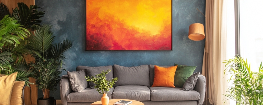 Idei Decoratiuni Living: Cum Decorezi Peretele unui Living cu Tablouri